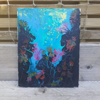 Sun kissed coral canvas